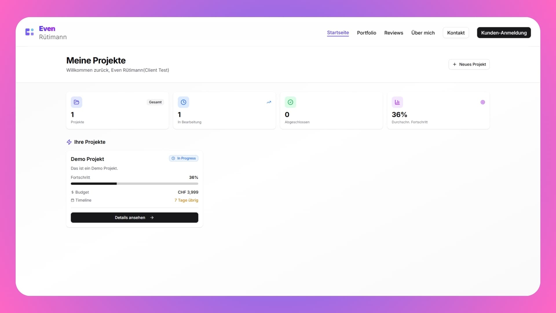 Even Rütimann – Freelancer Hub & Portfolio Bild 4