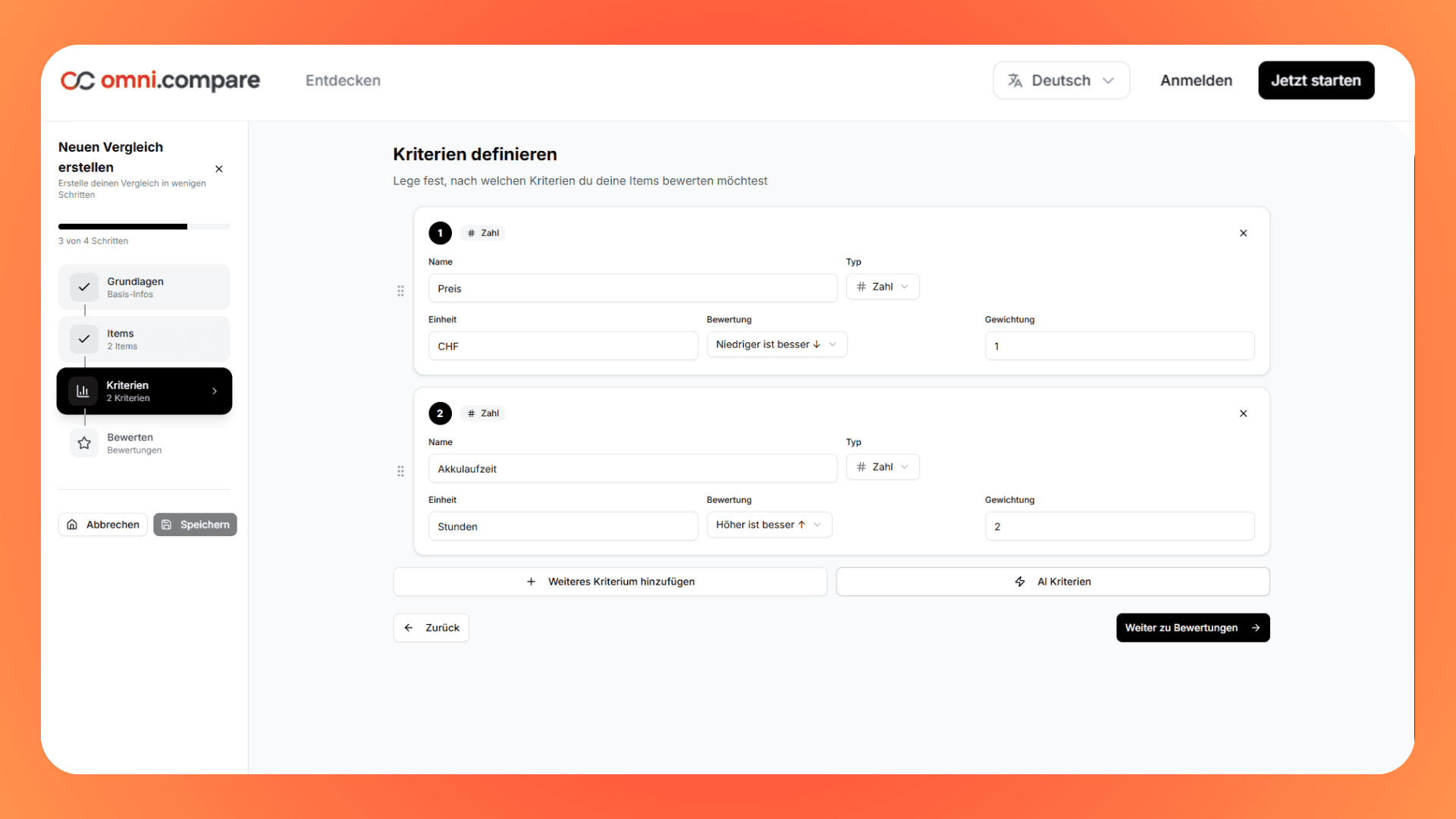 Omni.Compare: SaaS-Vergleichsplattform Bild 4