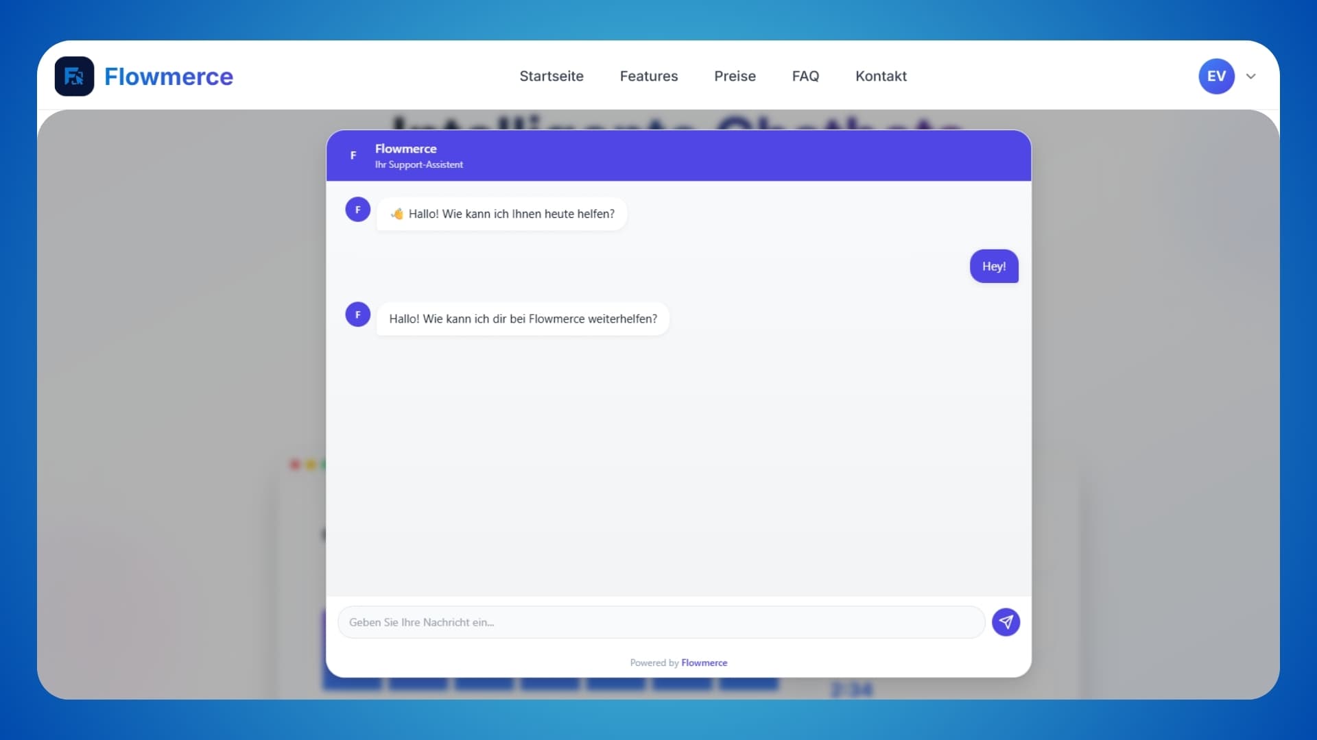 Flowmerce – KI-Chatbot-Plattform Bild 1