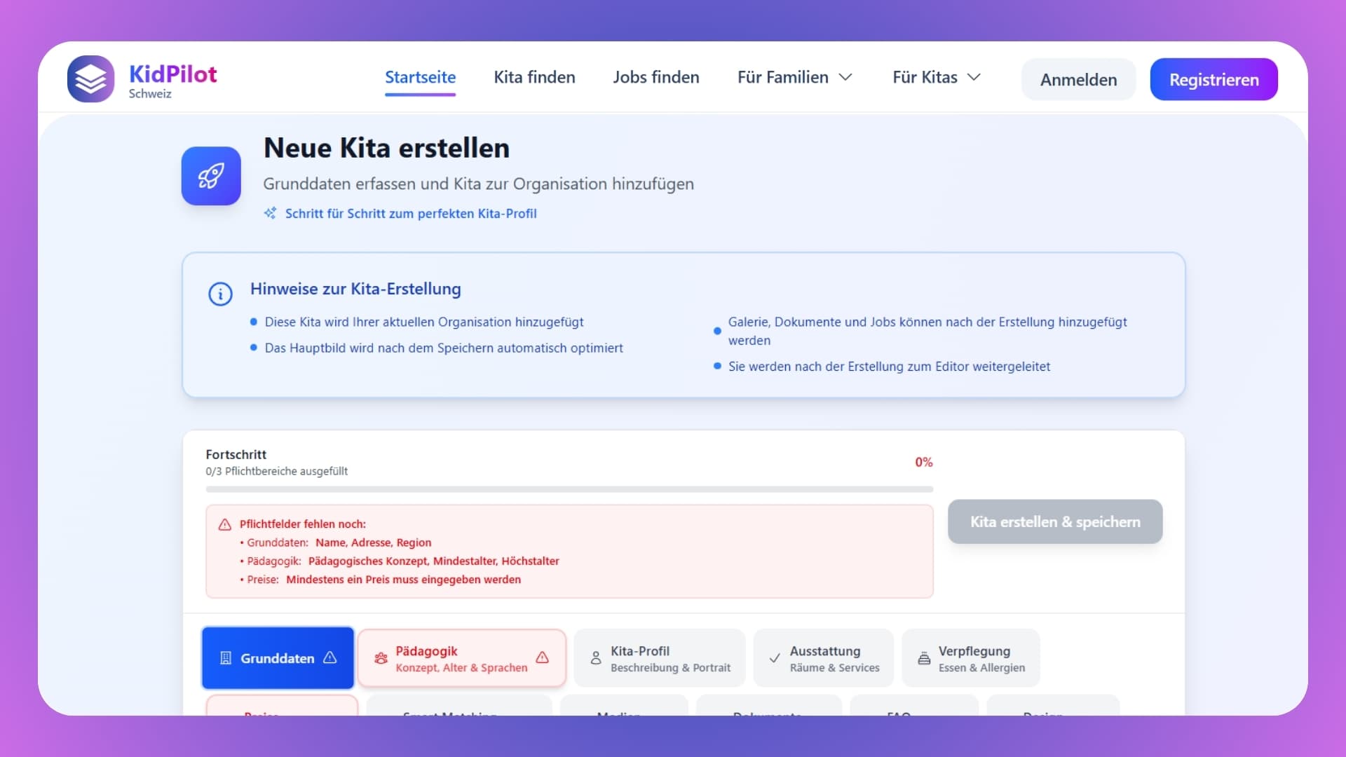 KidPilot – Digitale Plattform für die Kita-Suche Bild 5