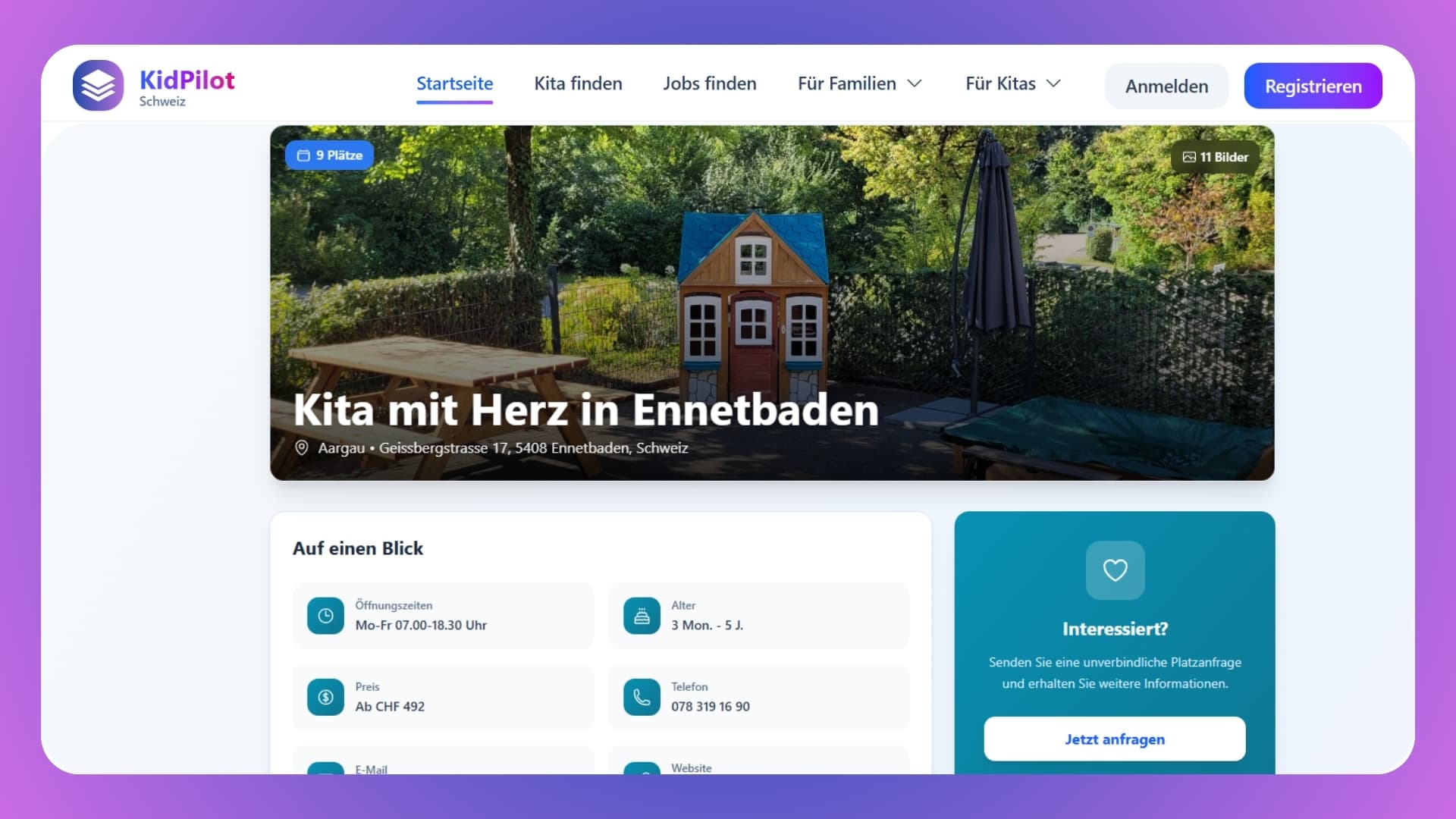 KidPilot – Digitale Plattform für die Kita-Suche Bild 4